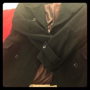 H&M men wool coat , slightly worned